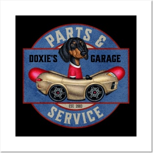 Dachshund's Garage Posters and Art